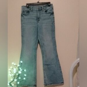 Stylish Light Blue Women's Flare Jeans